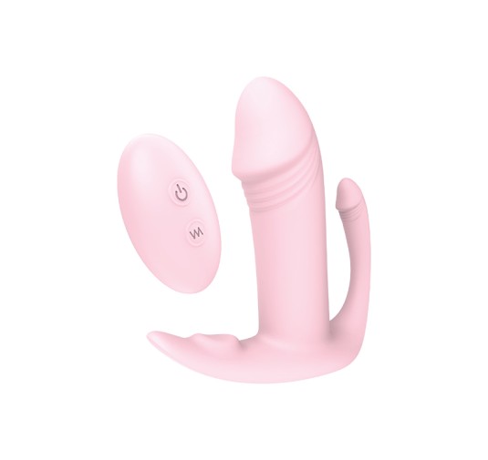 Plug/vibr-DREAM TOYS REMOTE TRI-PLEASURER